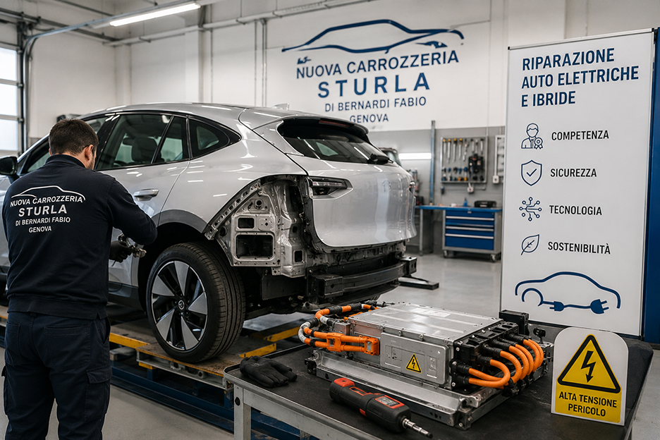 Riparazione auto elettriche e ibride a Genova | Nuova Carrozzeria Sturla